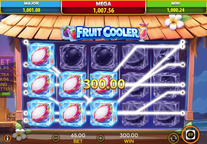 Fruit Cooler grundspil gevinst